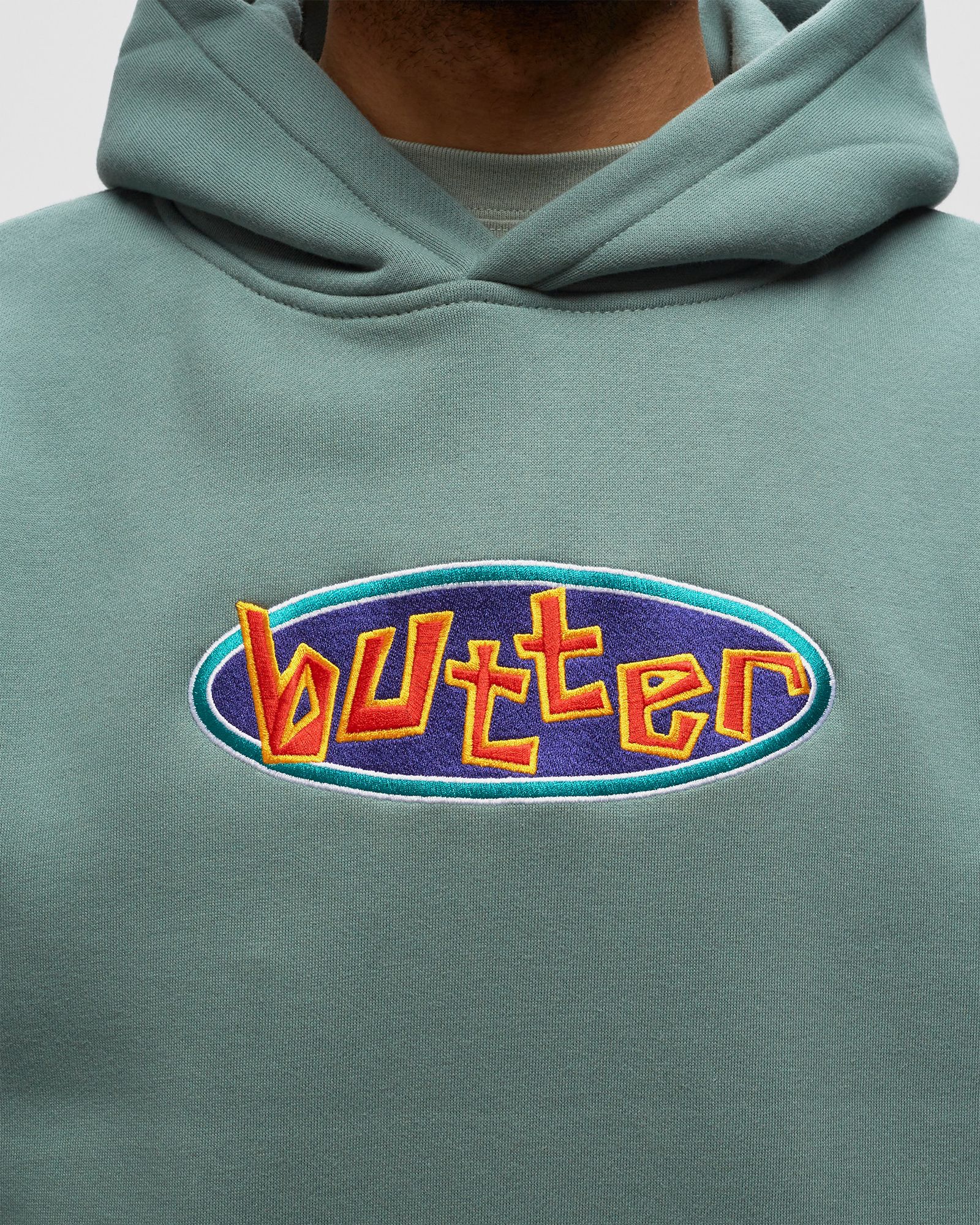 Scattered Embroidered Pullover Hood