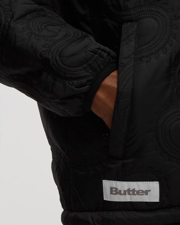 Butter Goods Paisley Reversible Puffer Jacket Black   BSTN Store