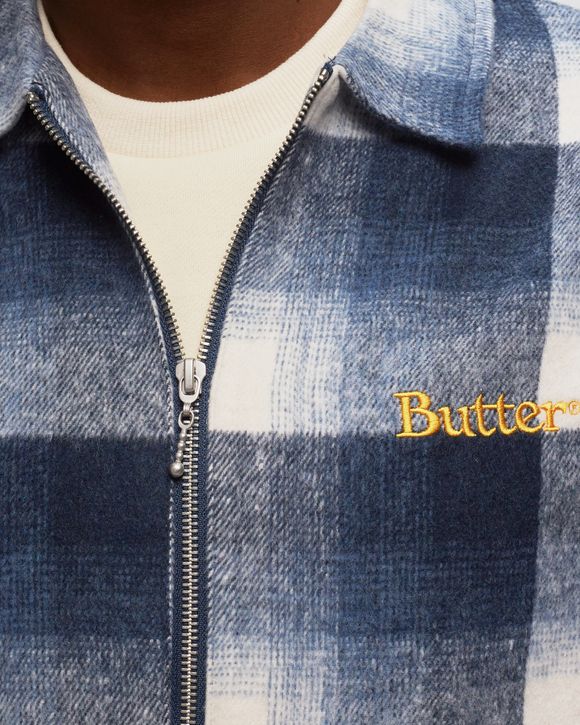 Plaid Zip Thru Overshirt