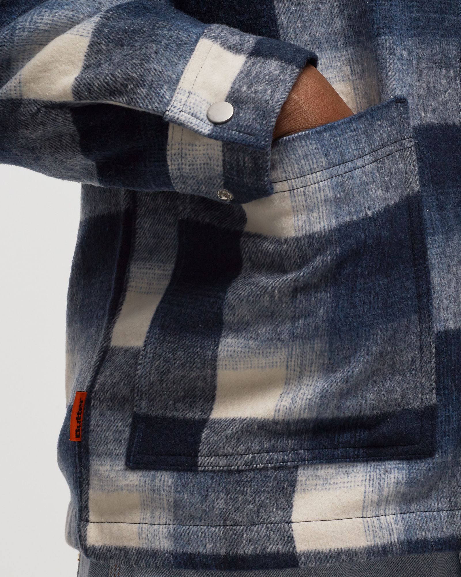 Plaid Zip Thru Overshirt