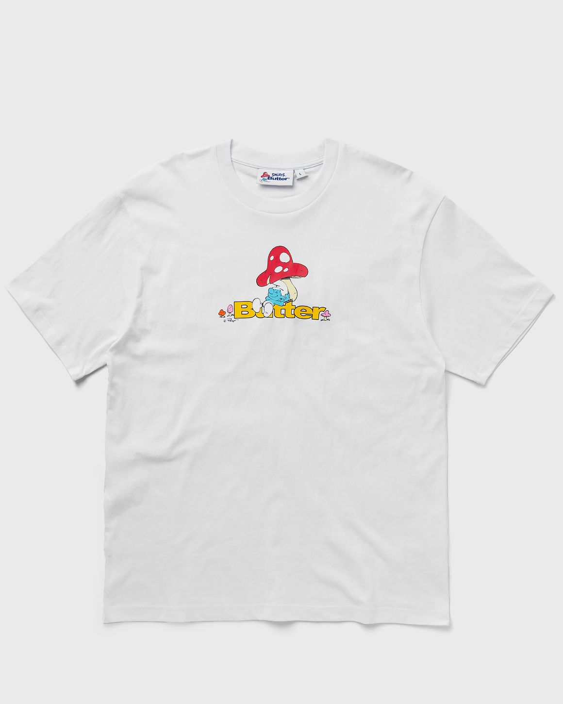 【BUTTER GOODS】 LAZY LOGO TEE (WHITE) Butter Goods Lazy Logo Tee White | BSTN Store