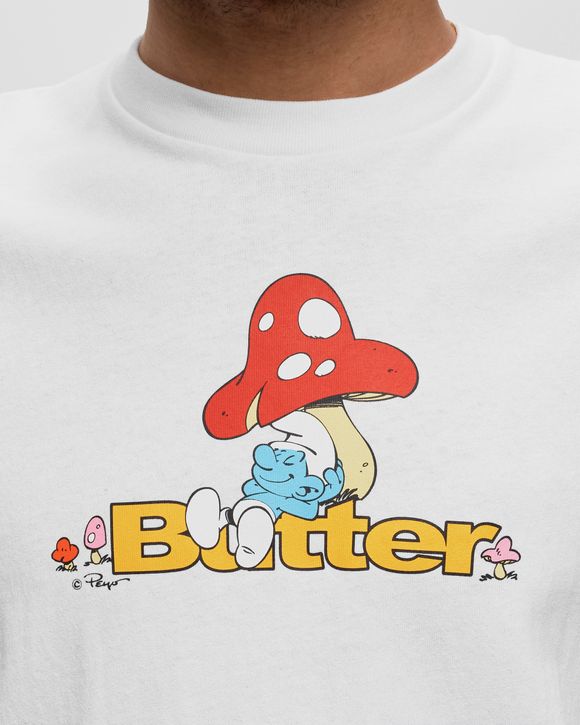 【BUTTER GOODS】 LAZY LOGO TEE (WHITE) Butter Goods Lazy Logo Tee White | BSTN Store