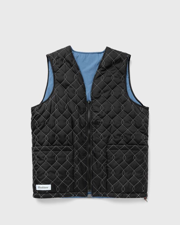 Butter Goods Chainlink Reversible Puffer Vest Black | BSTN Store