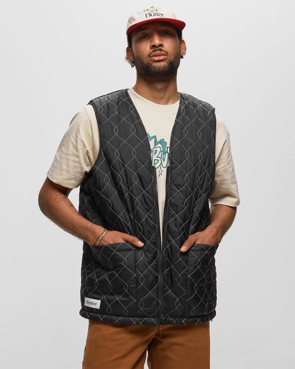 Butter Goods Chainlink Reversible Puffer Vest Black | BSTN Store