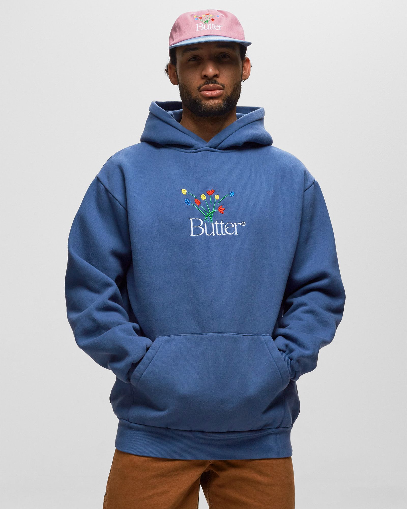 Bouquet Embroidered Pullover Hood