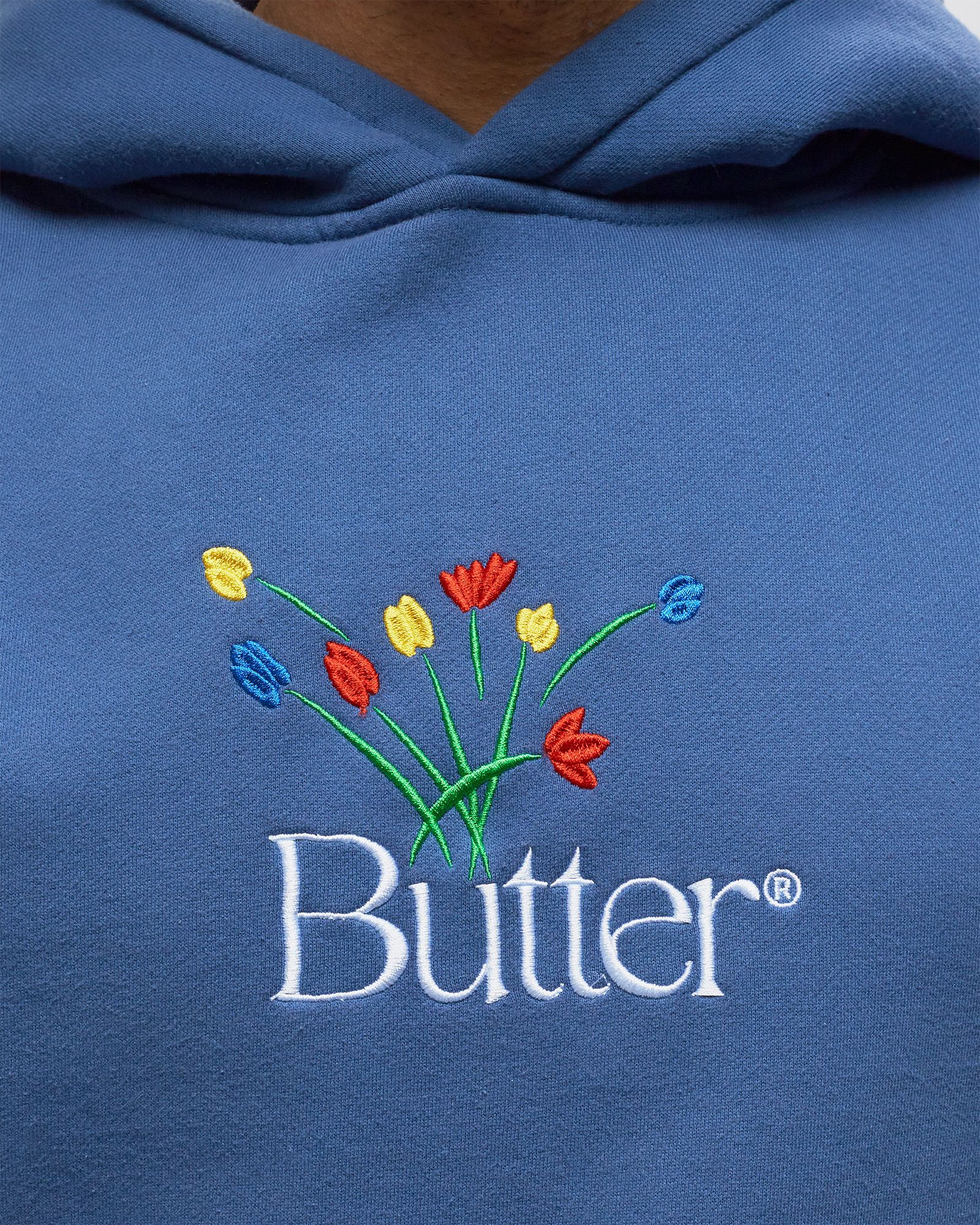 Bouquet Embroidered Pullover Hood