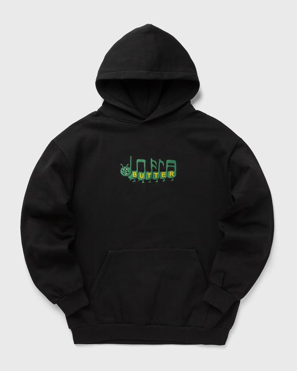 【BUTTER GOODS】 COLOURS EMBROIDERED PULLOVER HOOD : BLACK Floral Embroidery Pullover Hood – Butter Goods