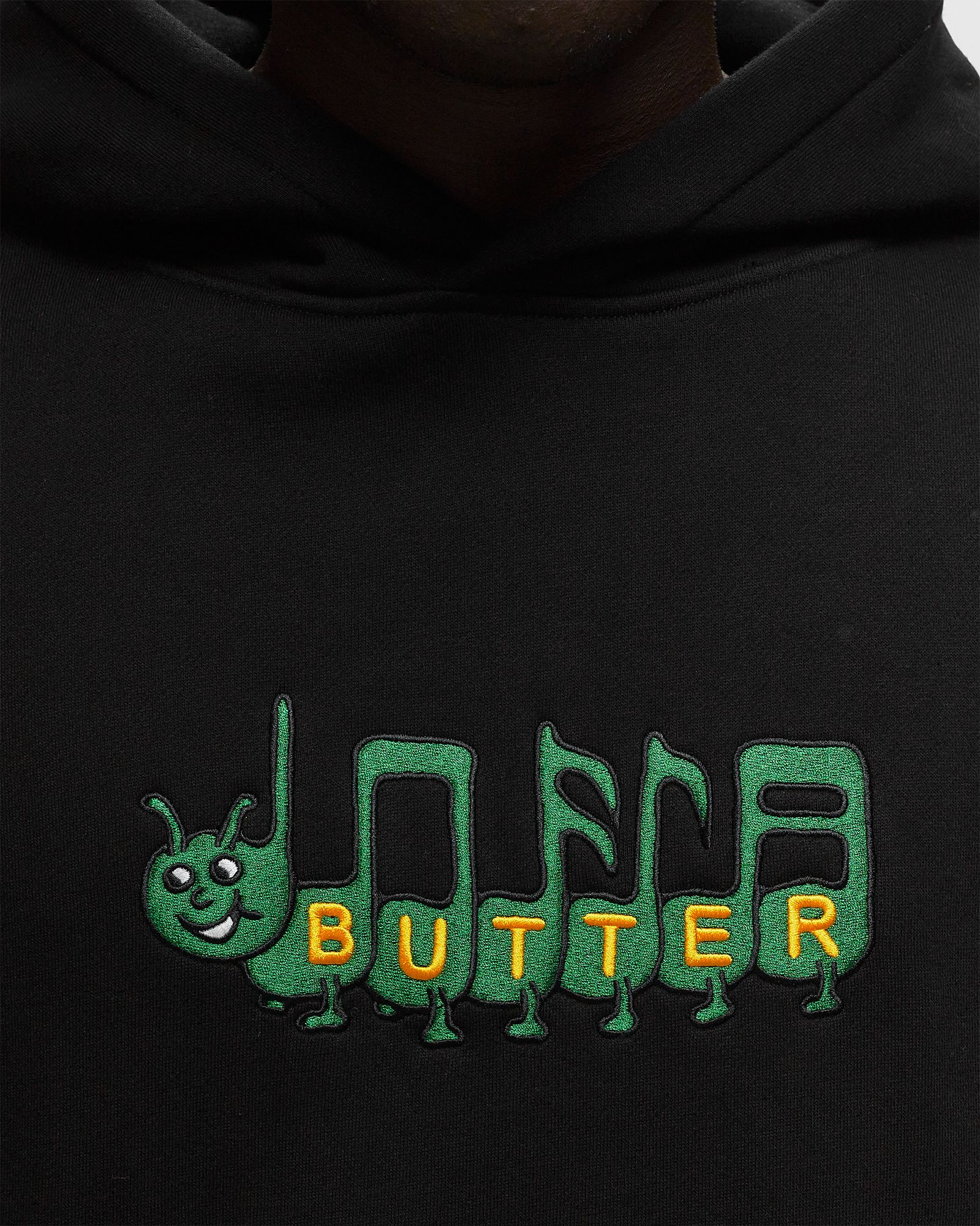 Caterpillar Embroidered Pullover Hood