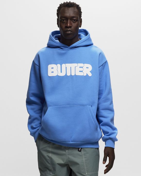 Butter Goods Rounded Logo Pullover Hood Blue - CORNFLOWER