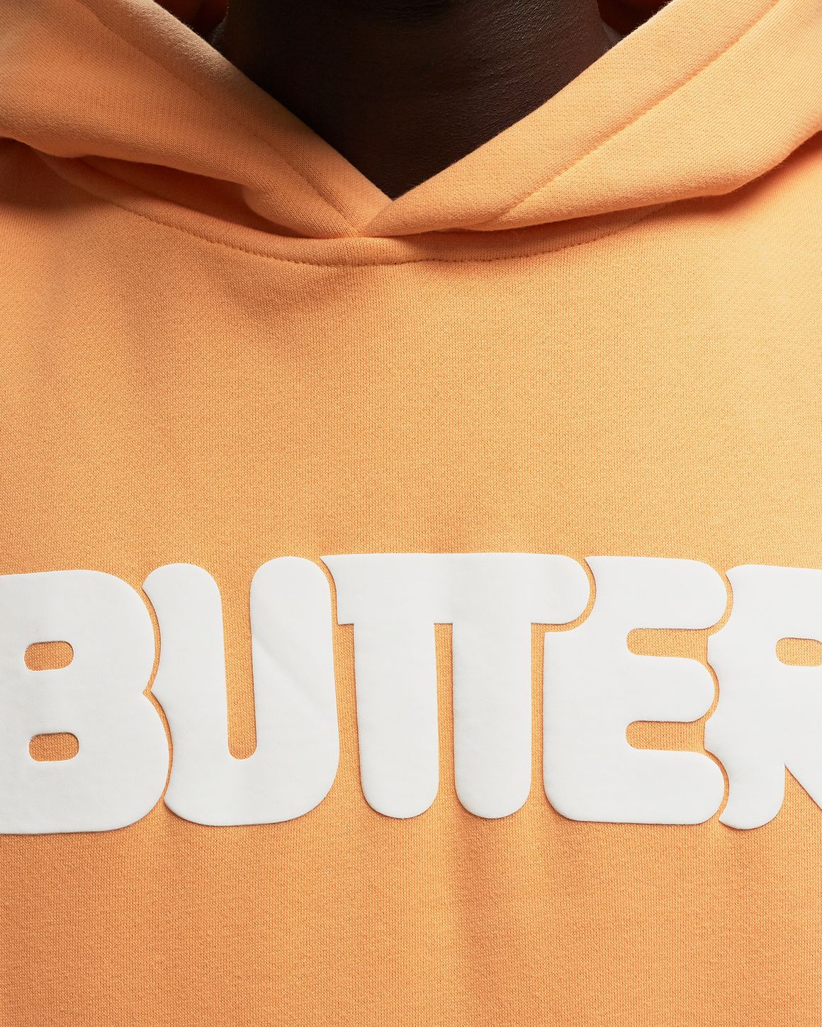 【BUTTER Orange Sweatshirt, Logo Crewneck GOODS】 Rounded