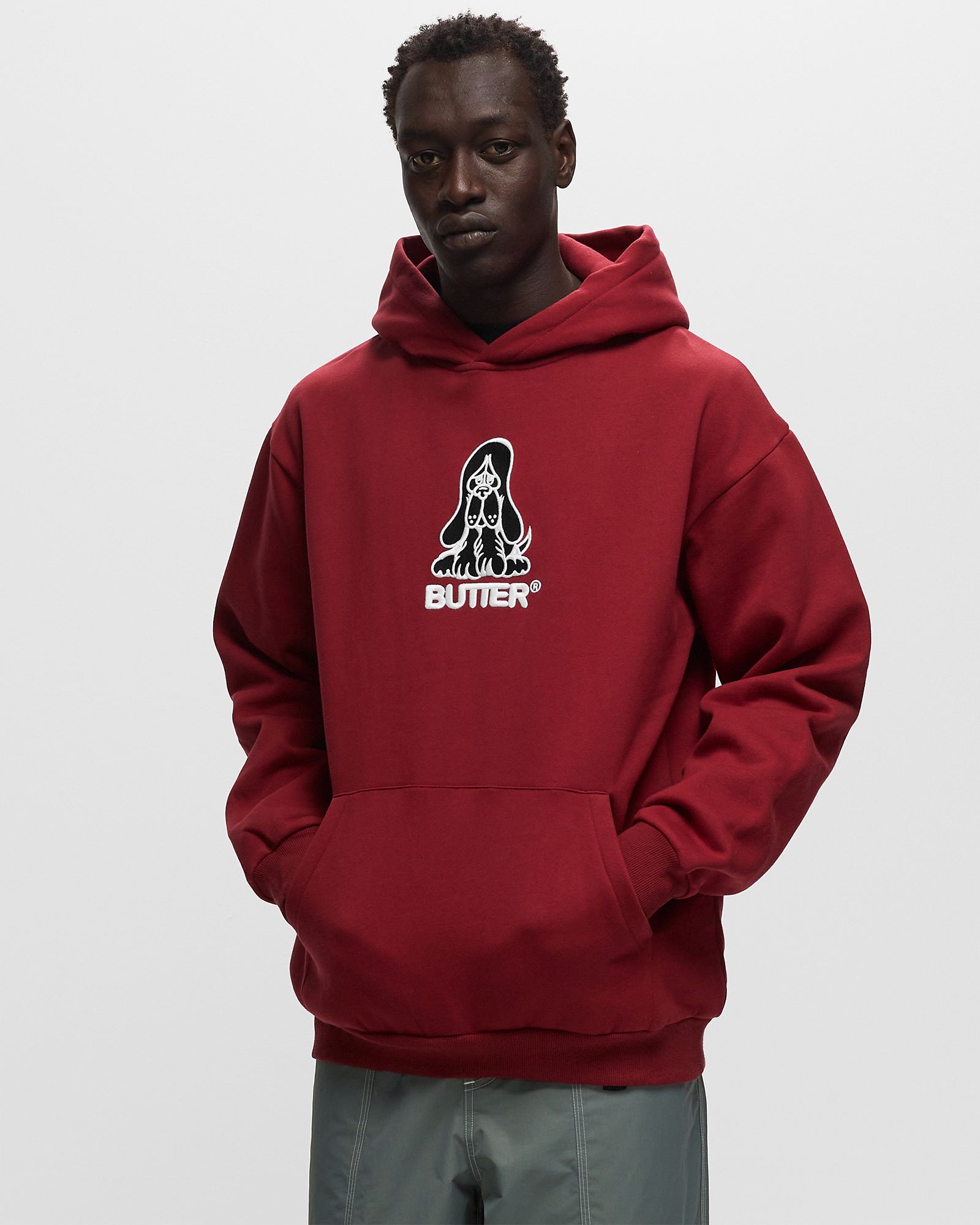 Hound Embroidered Pullover Hood