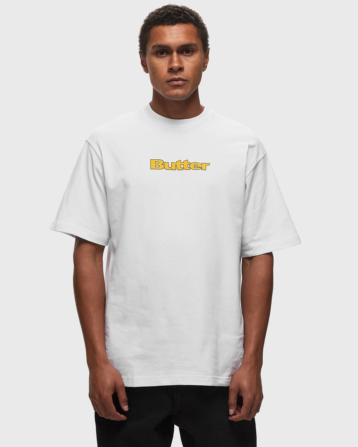 【BUTTER GOODS】 Sight And Sound Tee / White GOODS】 Sound White Tee / And Sight 【BUTTER