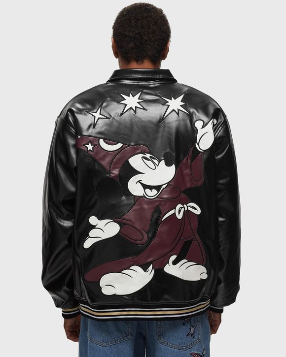 [UNISEX] CUL Reversible Leather and Paisley Bomber Jacket (Black)