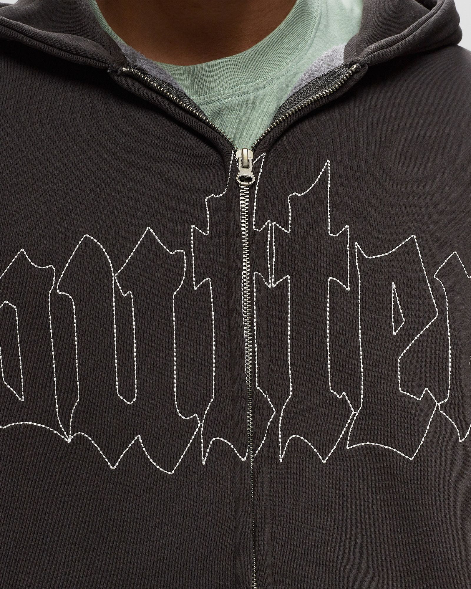 Cropped Zip-Thru Hood