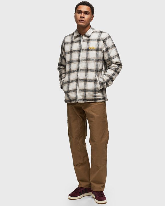 Butter Goods Plaid Flannel Insulated Overshirt Brown/Beige