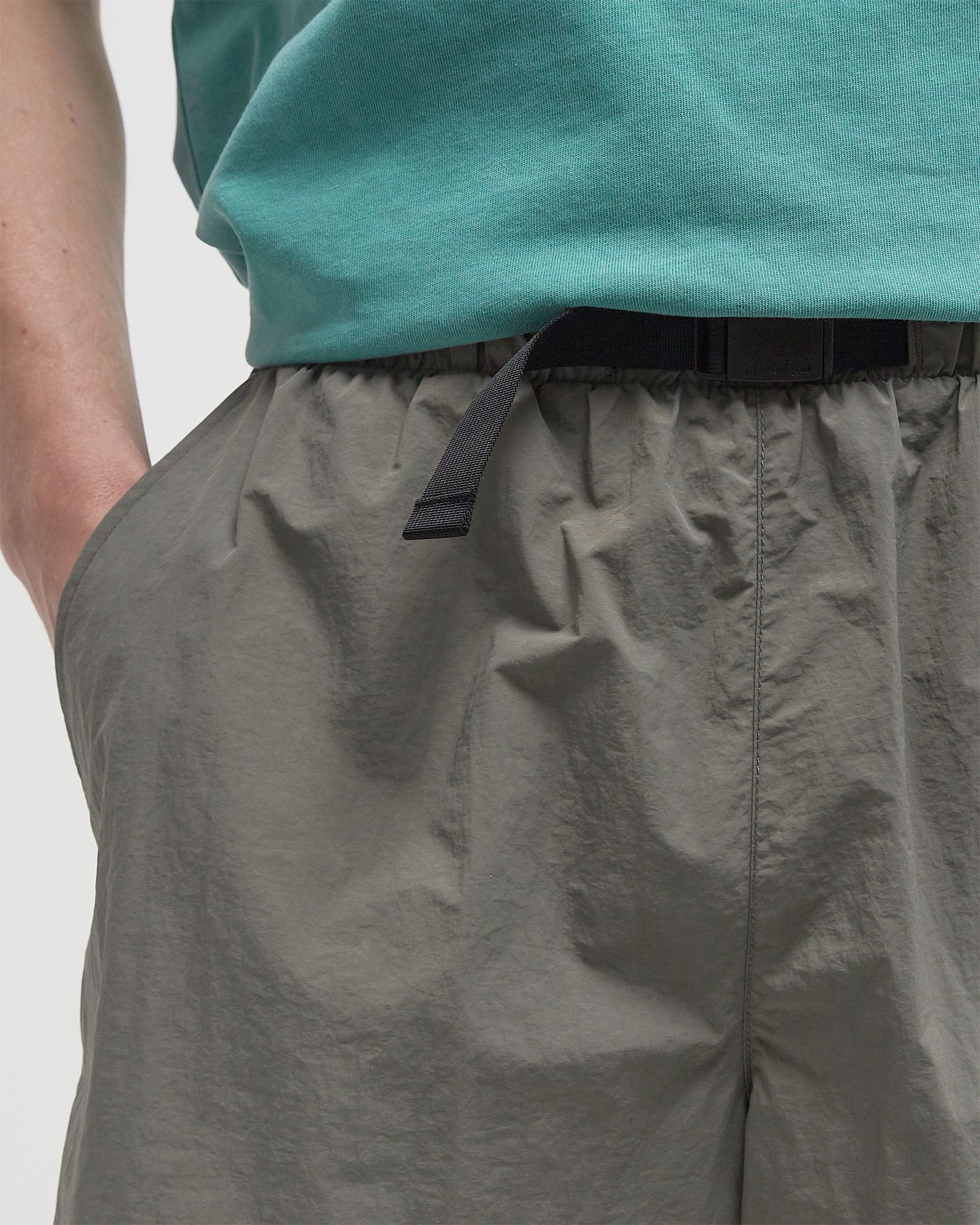 Nylon Tussah 2Way Shorts