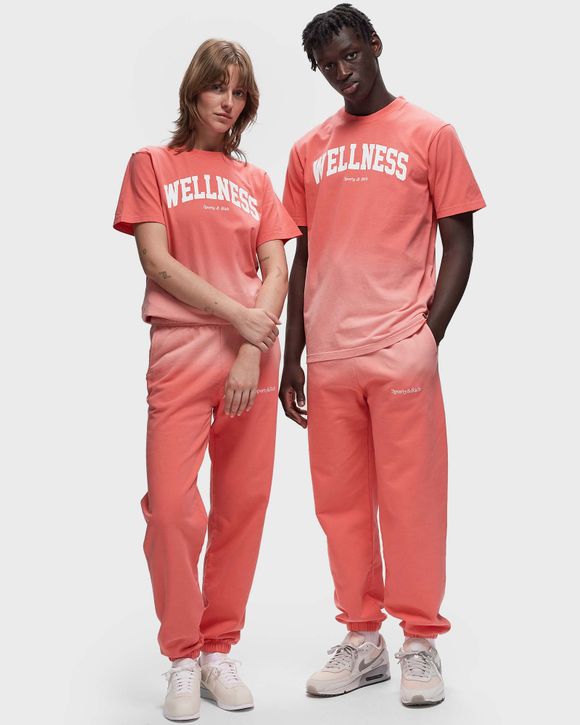 Serif Logo Embroidered Sweatpants Dip Dye