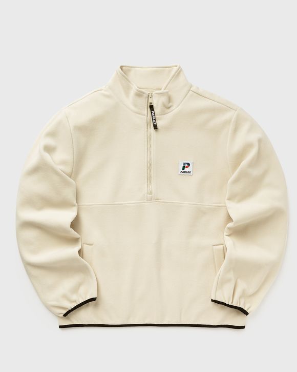 Beige quarter zip online fleece