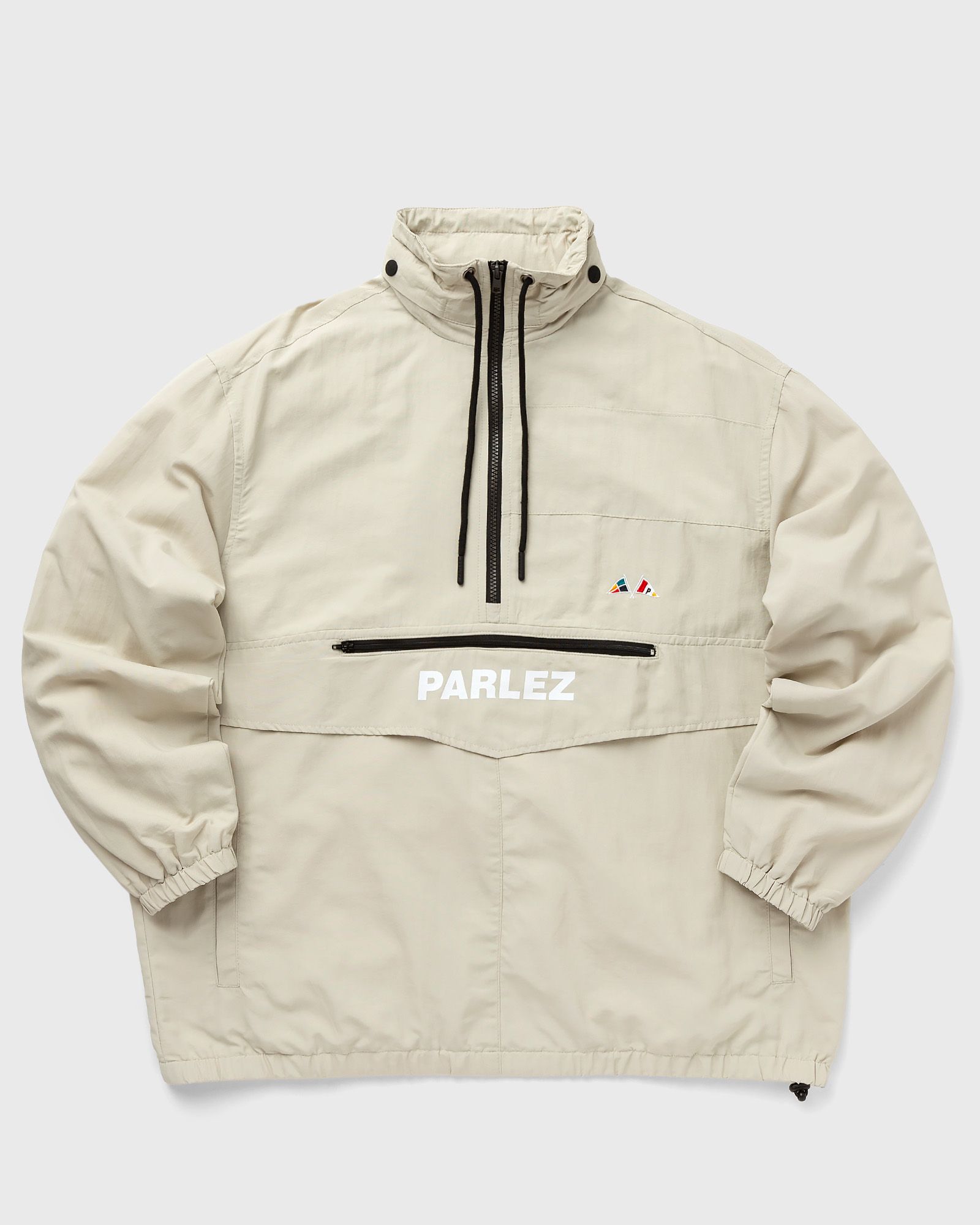 Parlez - flyer jacket men half-zips|windbreaker beige in größe:m