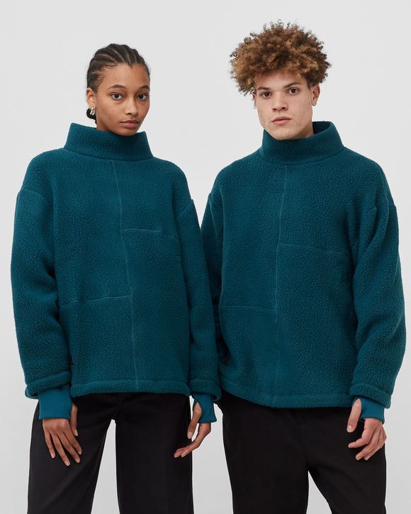 Perks and Mini ARAL SEA RECYCLED SHERPA OVERSIZED PULLOVER Green BSTN Store