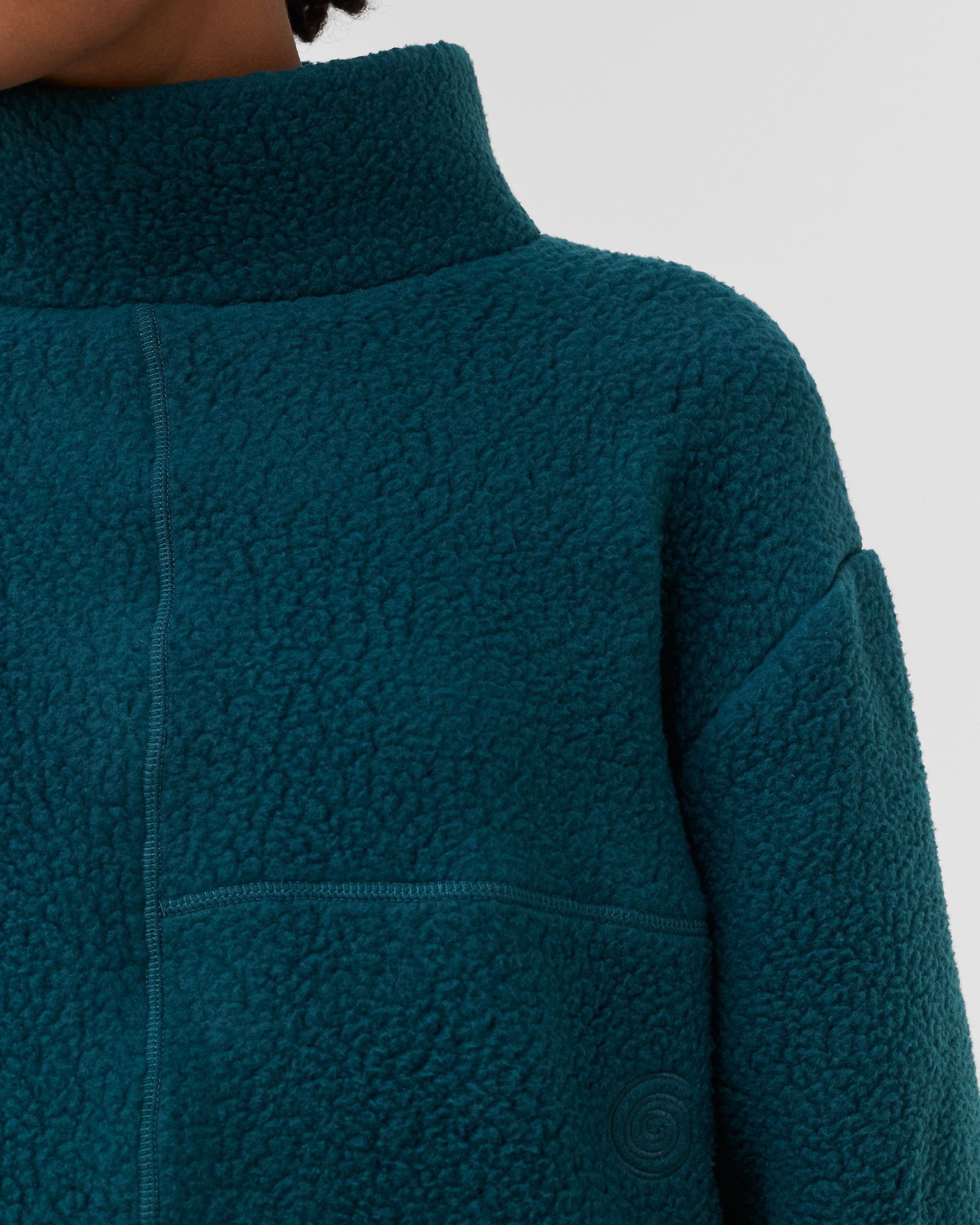 ARAL SEA RECYCLED SHERPA OVERSIZED PULLOVER