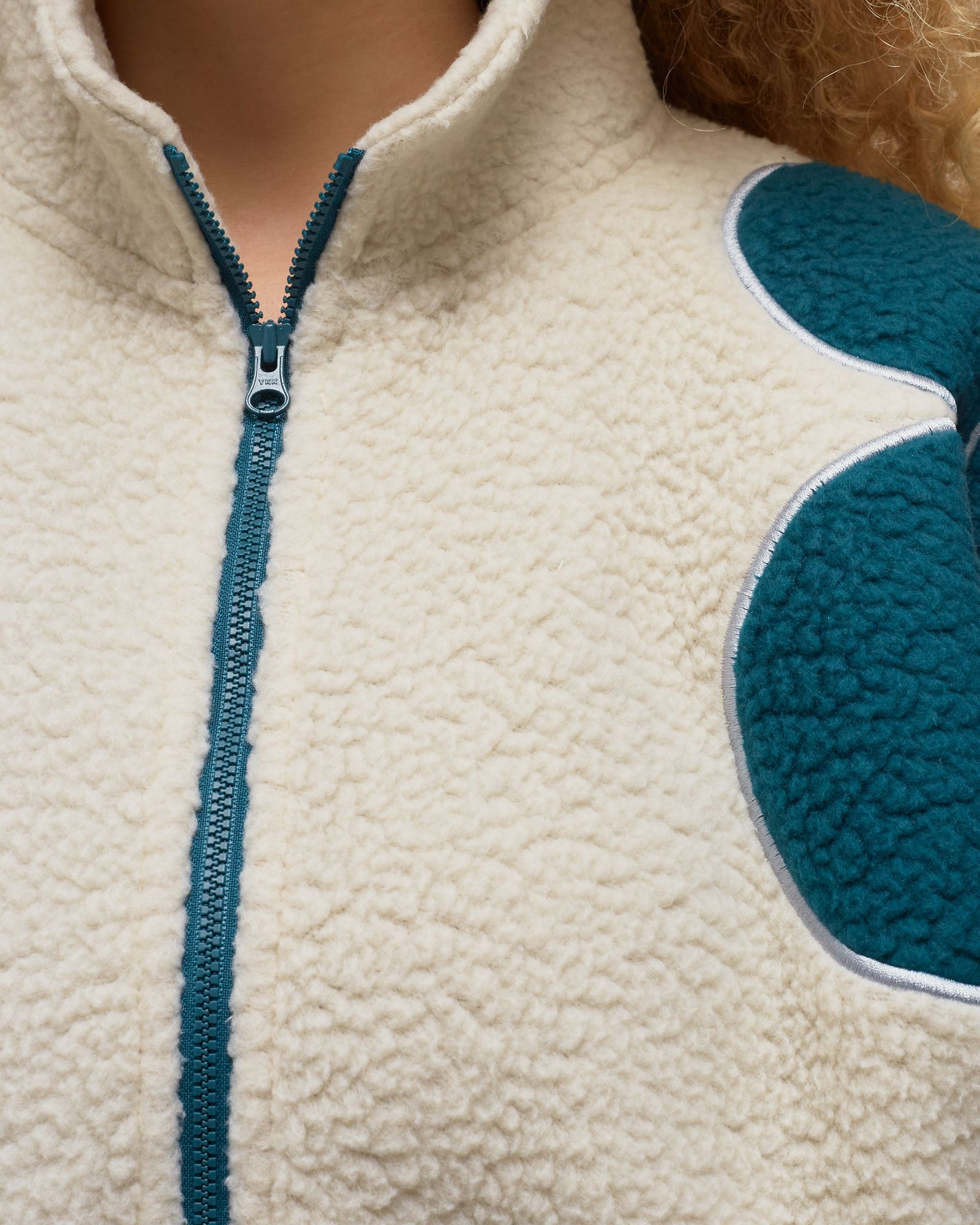 MIRAGE 1/2 ZIP RECYCLED SHEARLING ANORAK