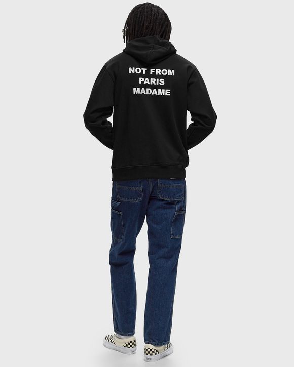 Drole de Monsieur Le Hoodie Slogan Black BLACK