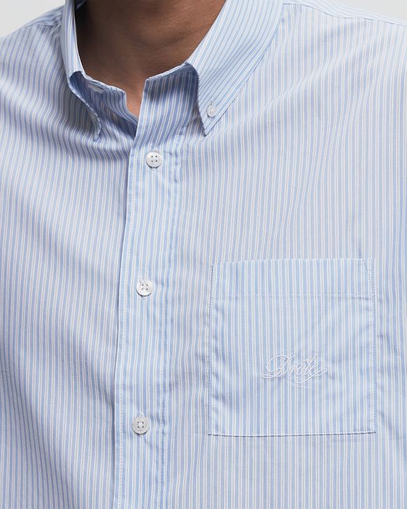 Tシャツ・カットソー DROLE DE MONSIEUR LA CHEMISE RAYEE (PERM SH171 CO151 LBE) Beige Cotton Striped Shirt