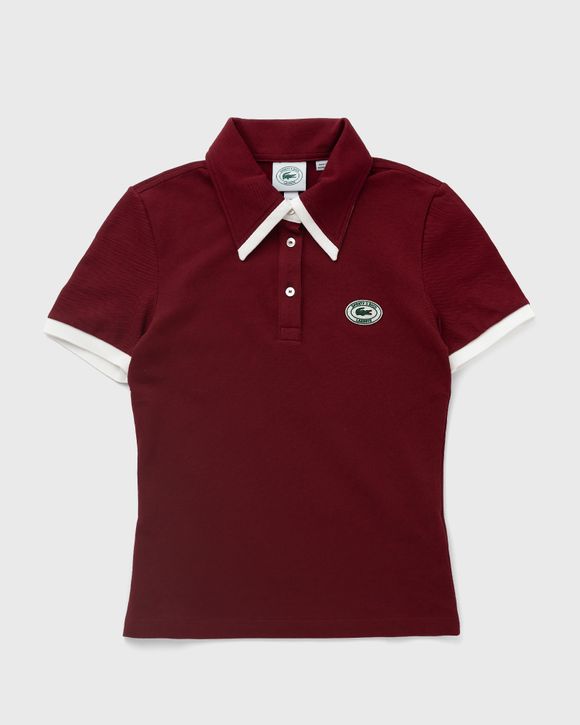 Sporty & Rich Lacoste Pique Polo Red | BSTN Store
