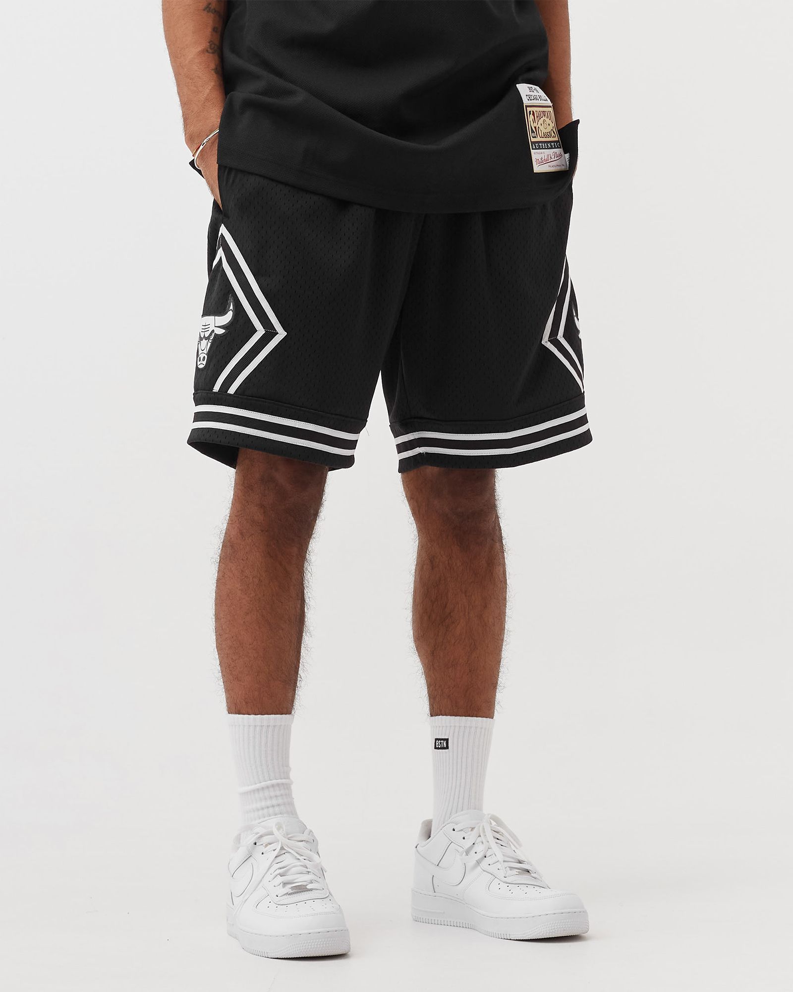 White Logo Swingman Chicago Bulls 1997 Shorts