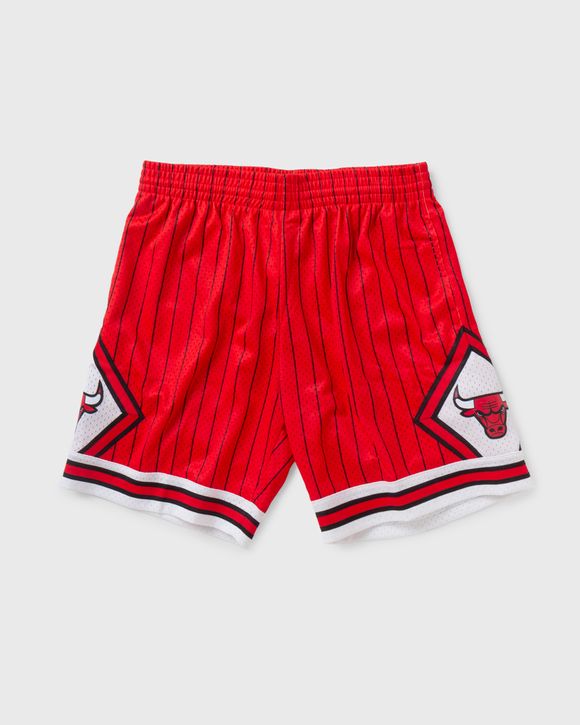 Mitchell Ness Chicago Bulls Cursive Logo CHICAGO Swingman Shorts ...