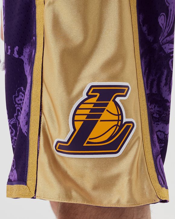 Lakers M&N Men's NBA CNY 4.0 Swingman Purple Shorts