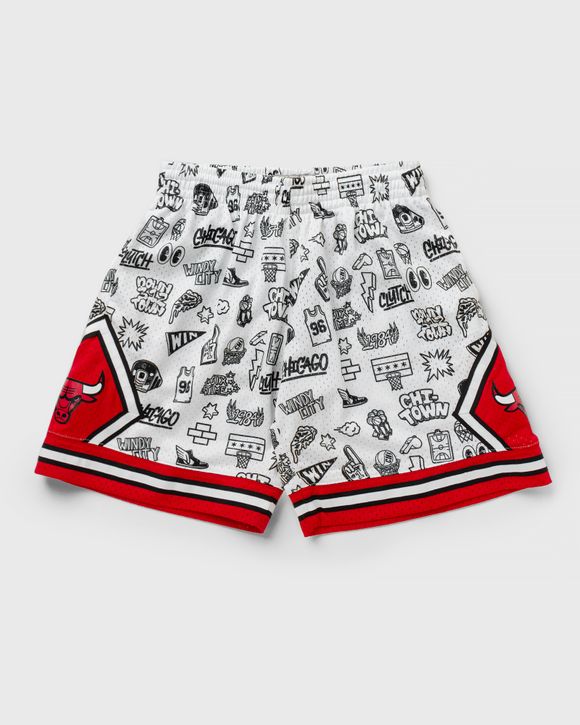 Mitchell & Ness Chicago Bulls Checkerboard Swingman Shorts for Men