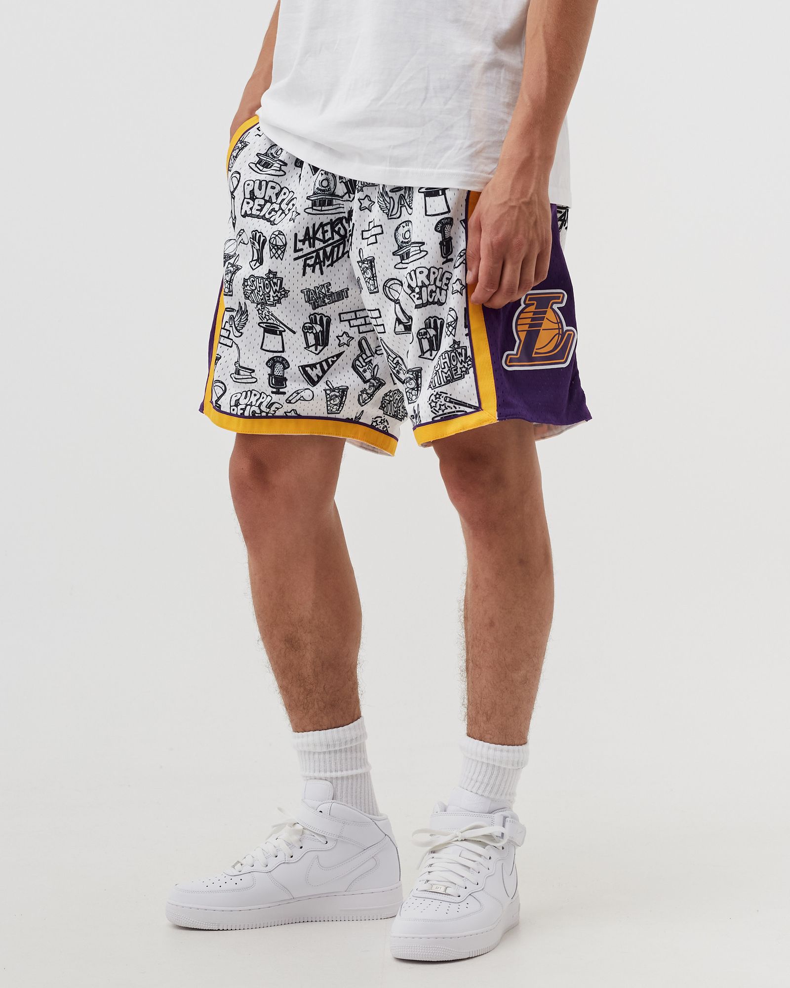 NBA DOODLE SWINGMAN SHORTS LAKERS 2009
