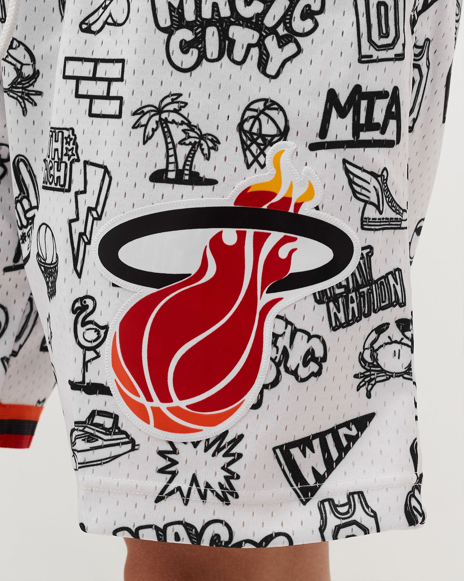 NBA DOODLE SWINGMAN SHORTS HEAT 1996