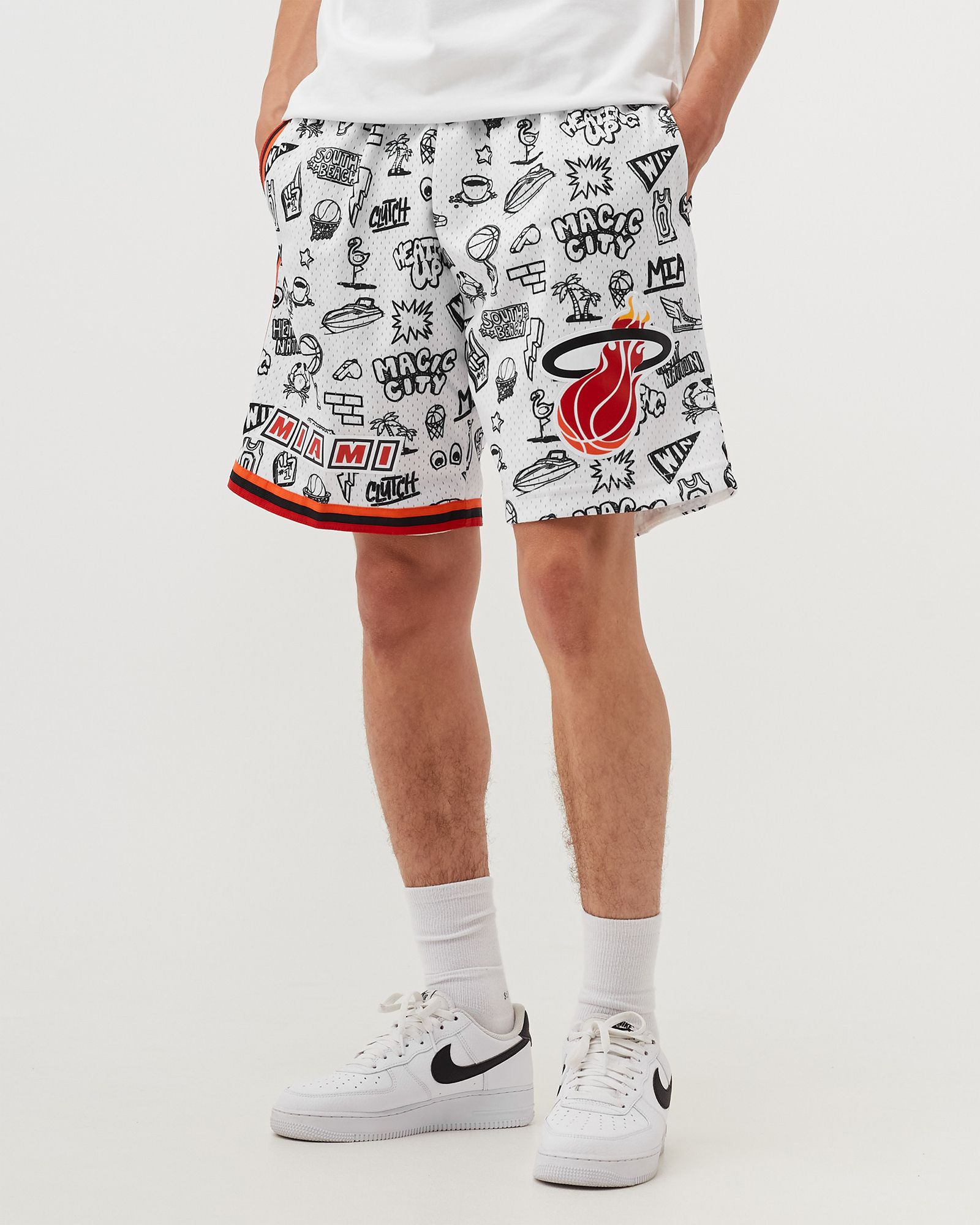 NBA DOODLE SWINGMAN SHORTS HEAT 1996