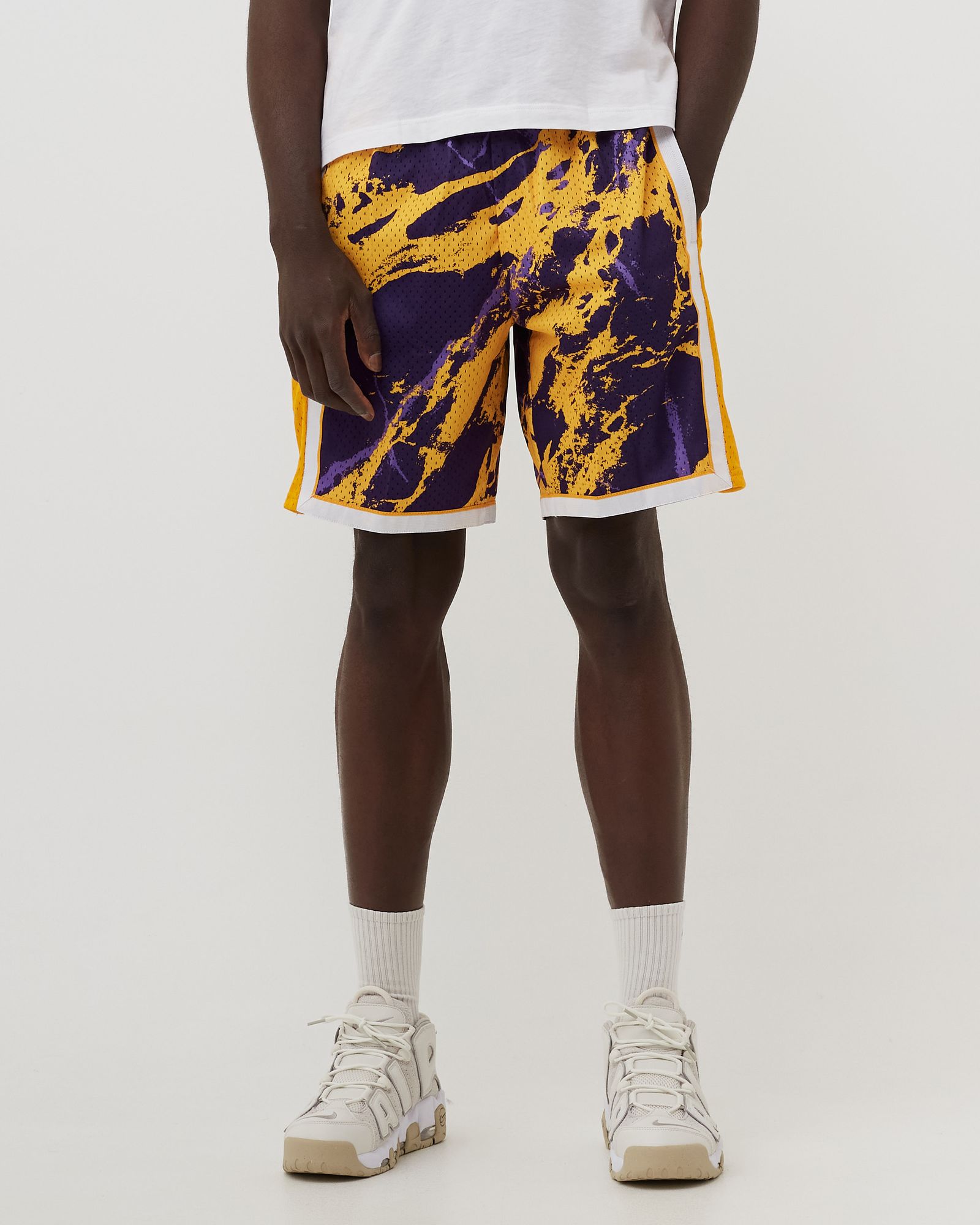 NBA TEAM MARBLE SWINGMAN SHORTS LAKERS 2009
