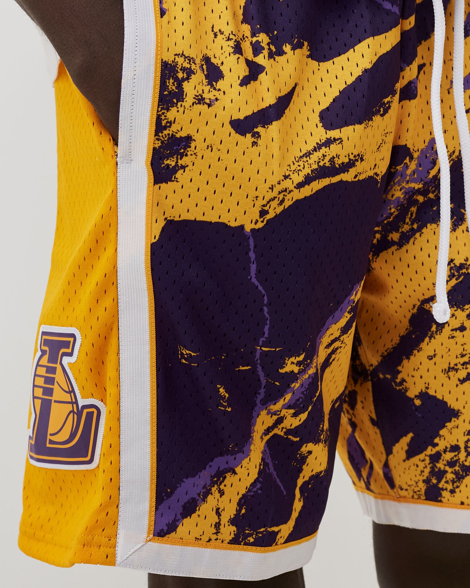 NBA TEAM MARBLE SWINGMAN SHORTS LAKERS 2009