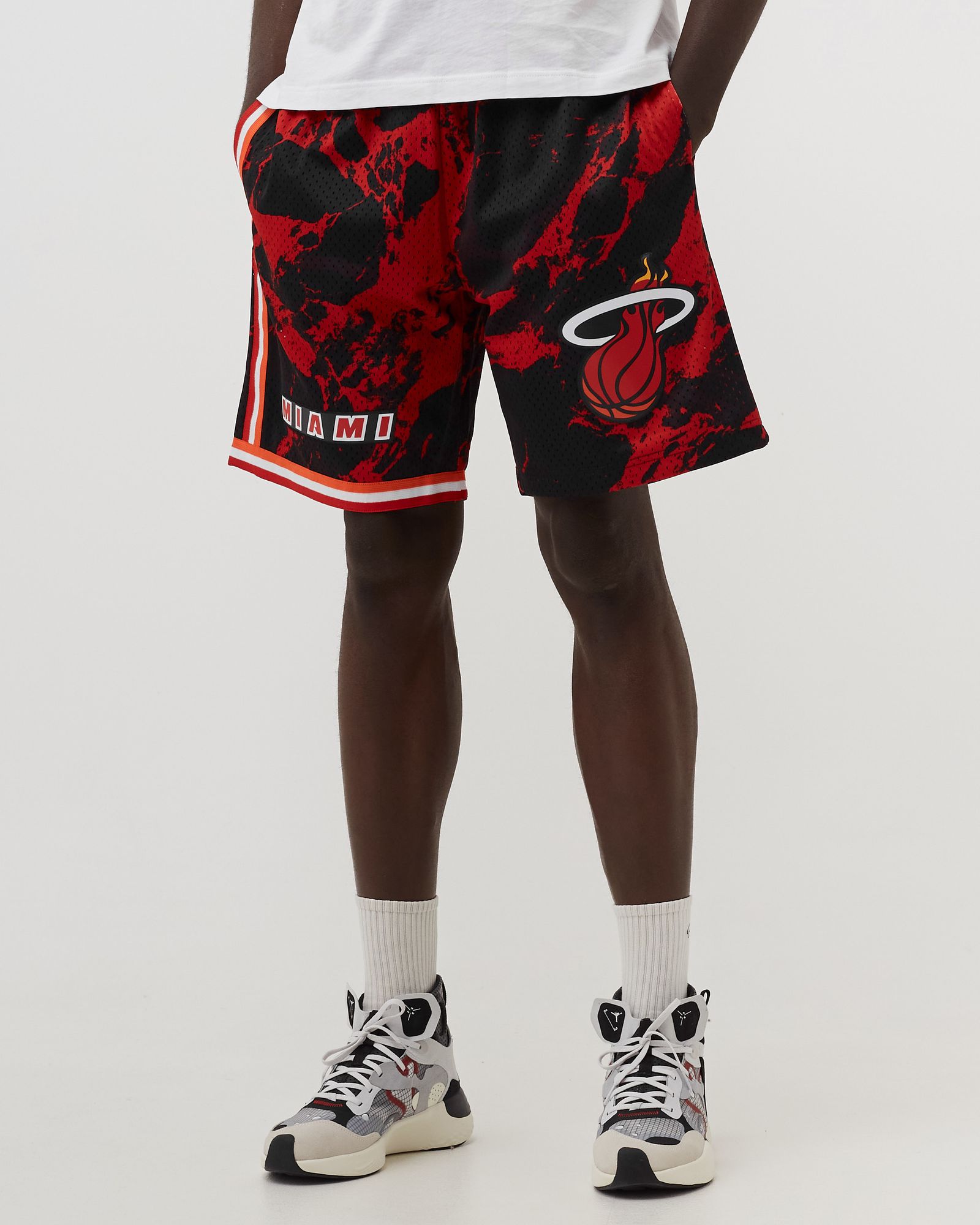 NBA TEAM MARBLE SWINGMAN SHORTS HEAT 1996