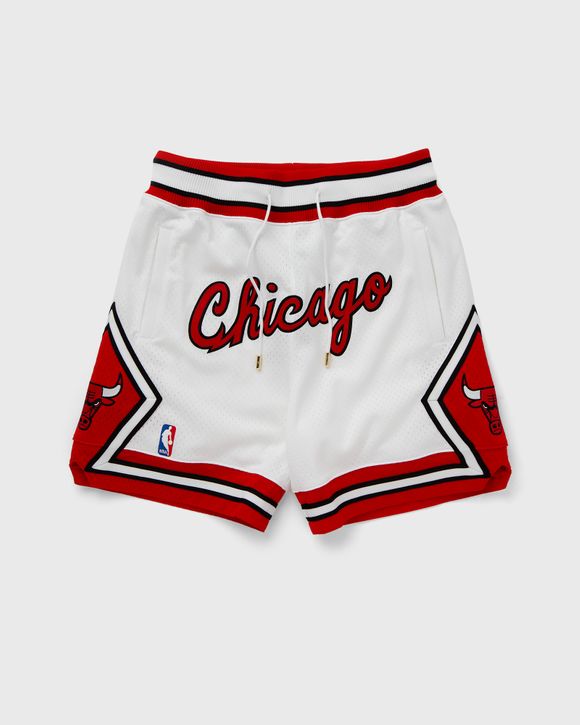 Mitchell u0026 Ness NBA SHORTS JUST DON 7 INCH CHICAGO BULLS HOME White -  WHITE-RED