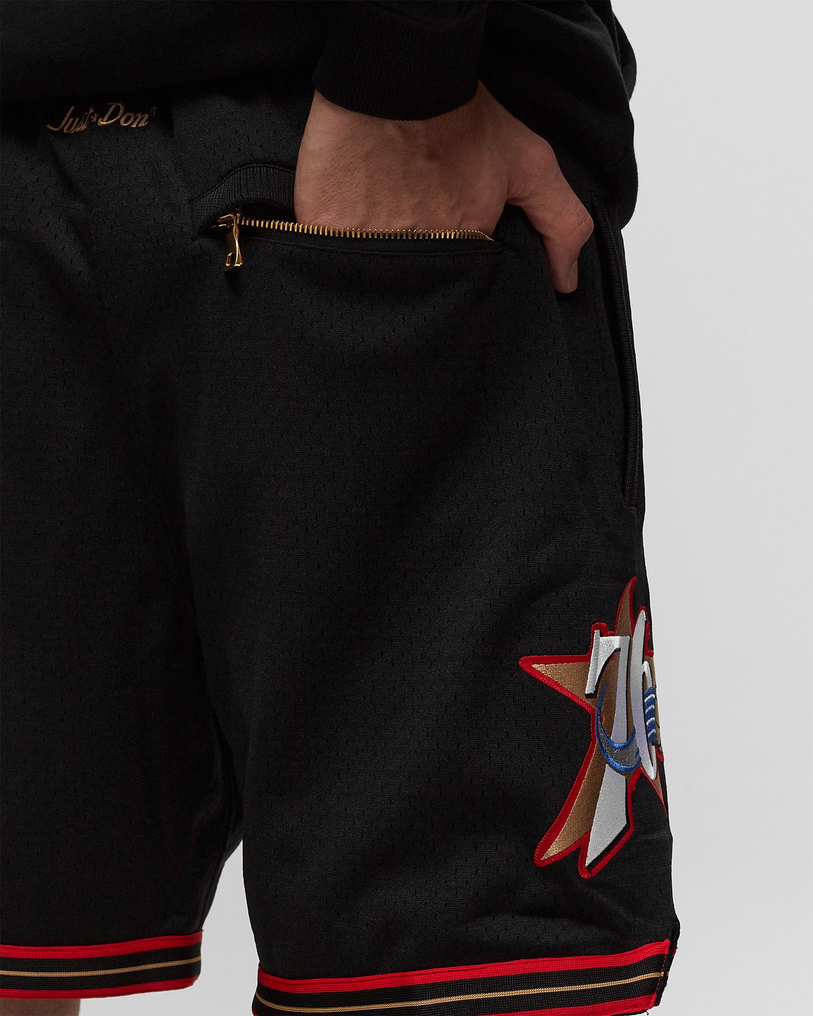 パンツ NBA JUST DON 7 INCH SHORTS 76ERS Just Don X Mitchell & Ness Philadelphia 76ers Basketball