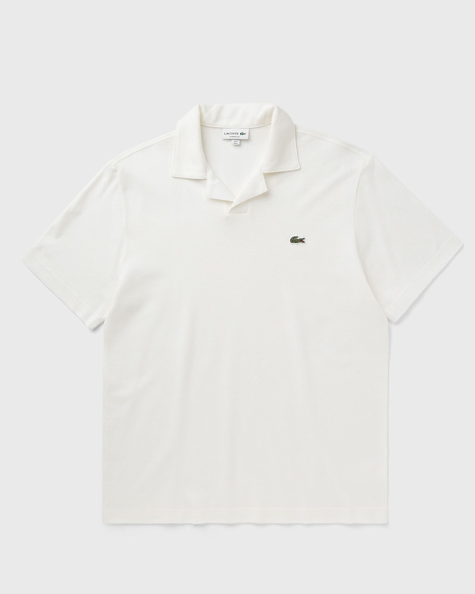 Lacoste Lacoste Classic Fit Cotton-Linen Polo Shirt in white