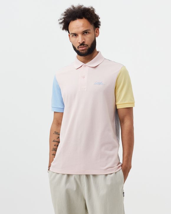 SHORT SLEEVED RIBBED COLLAR SHIRT