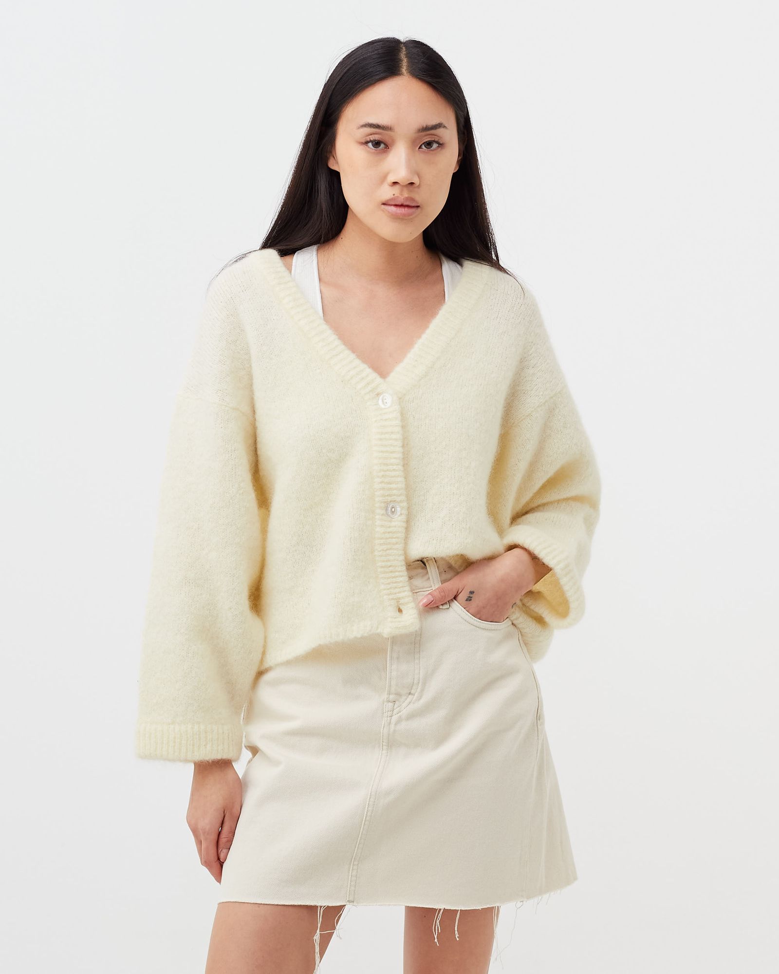 WMNS GILET ML BOUTONNE