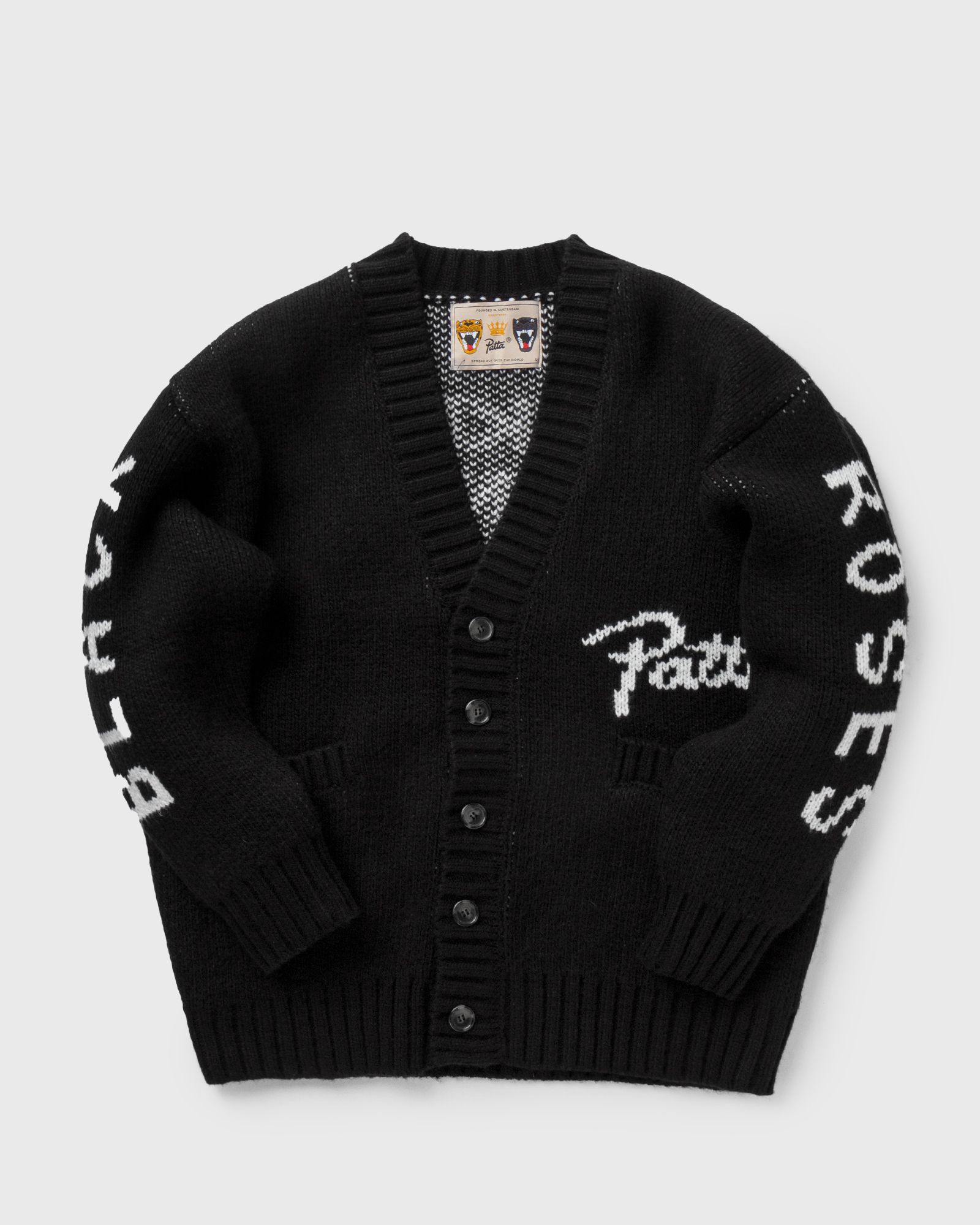 BLACK ROSES KNITTED CARDIGAN