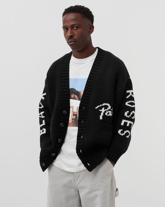 PATTA BLACK ROSES KNITTED CARDIGAN Black - Black