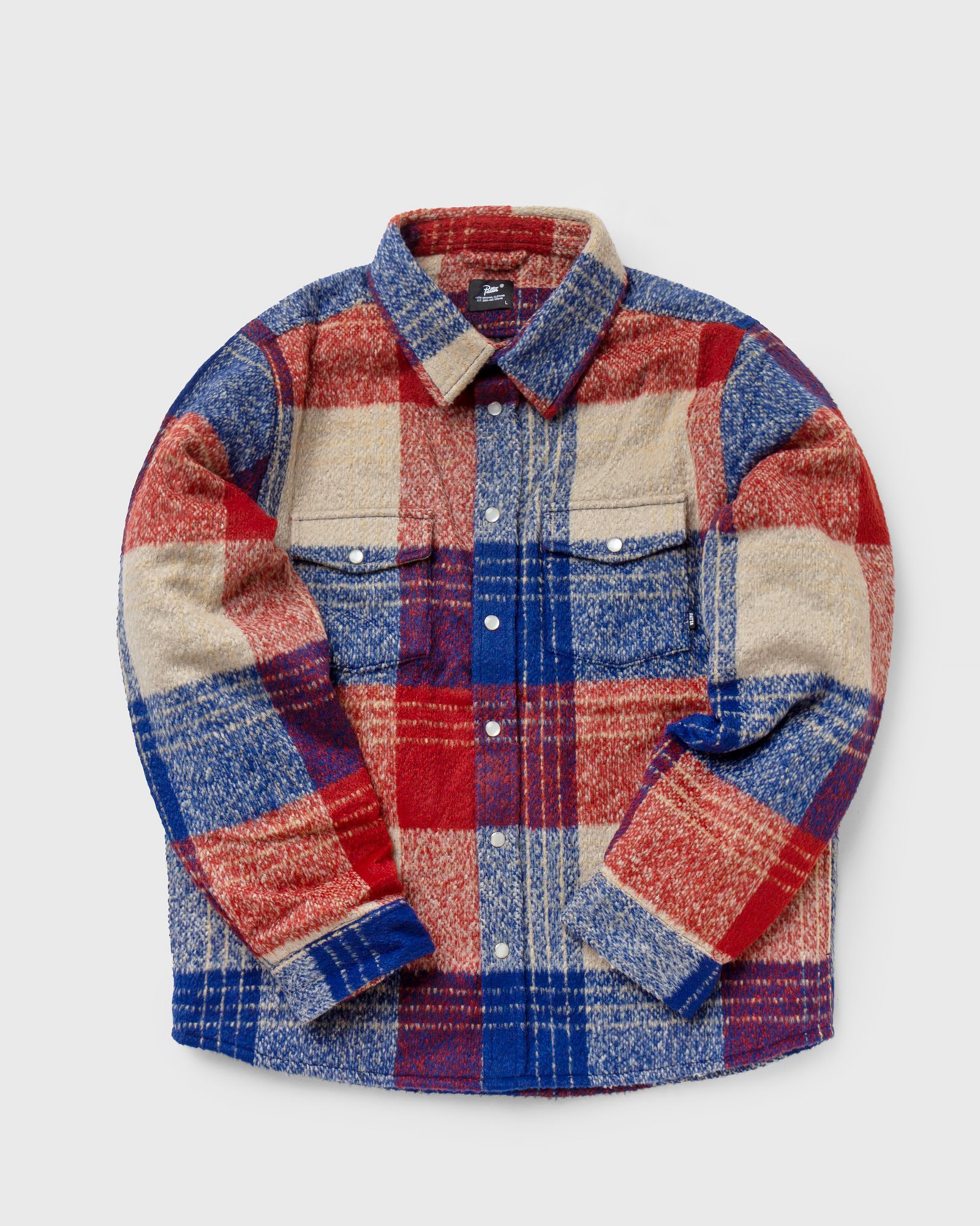WOOL CHECK OVERSHIRT