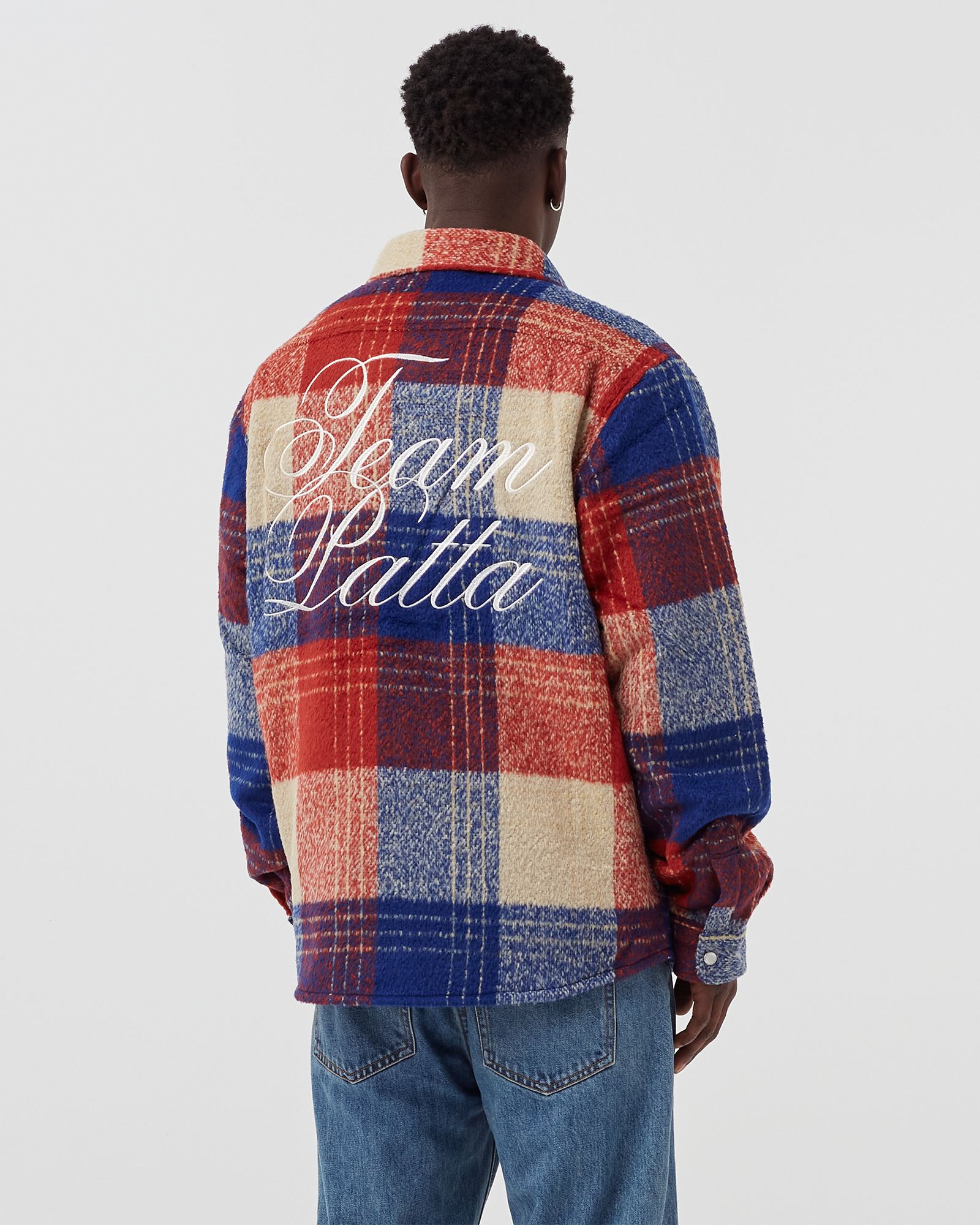 WOOL CHECK OVERSHIRT