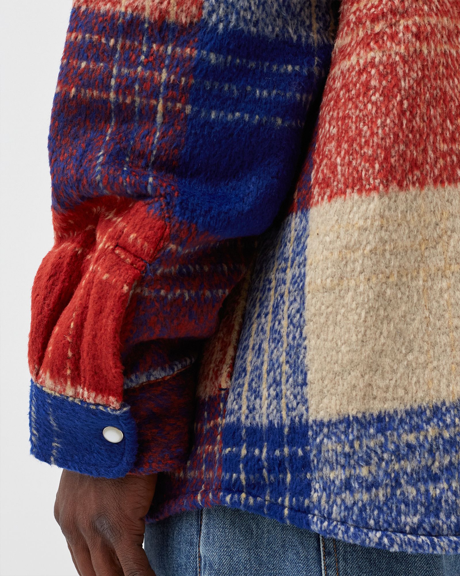 WOOL CHECK OVERSHIRT