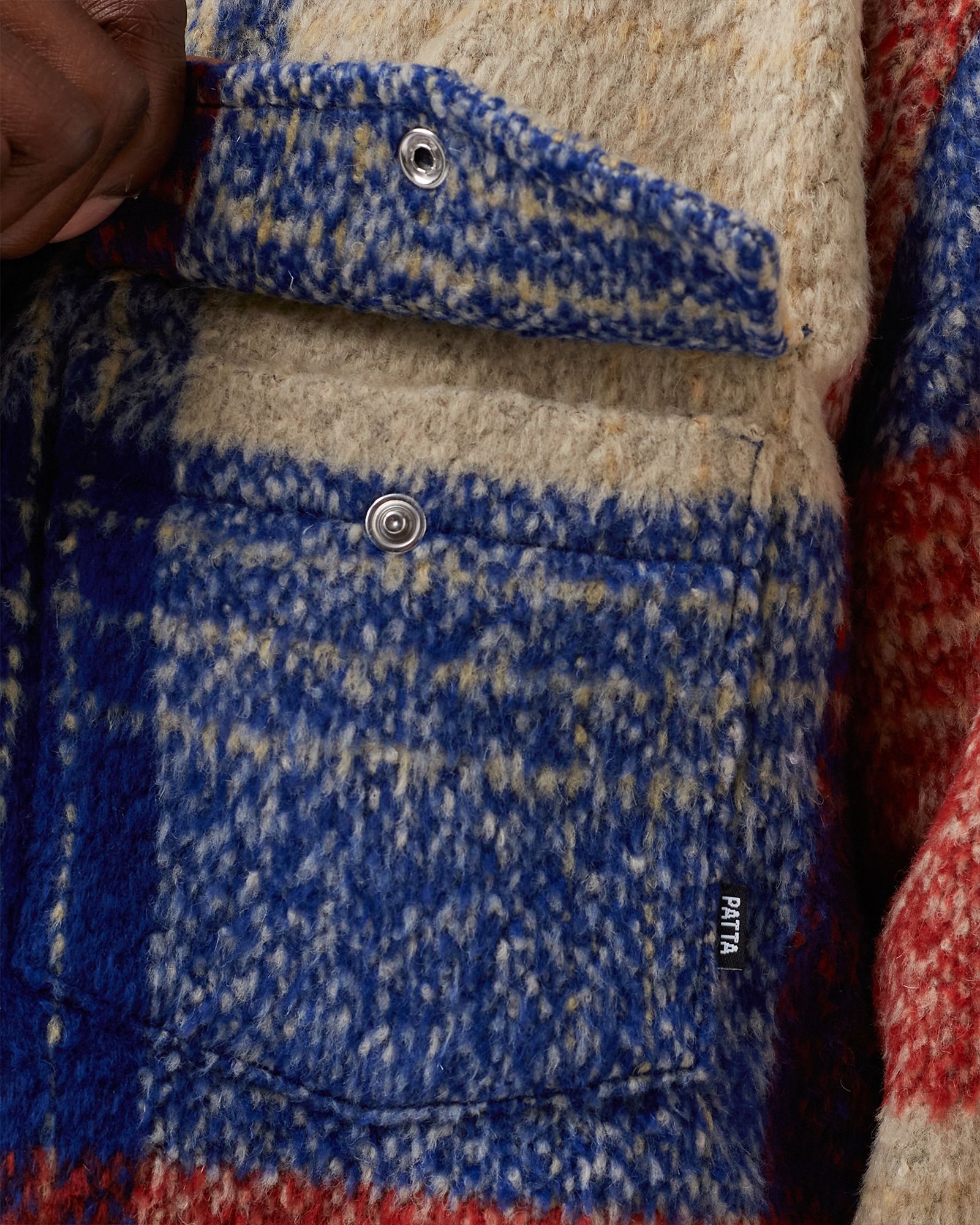 WOOL CHECK OVERSHIRT